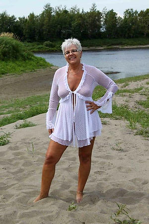 naughty older women on the beach minimal pics