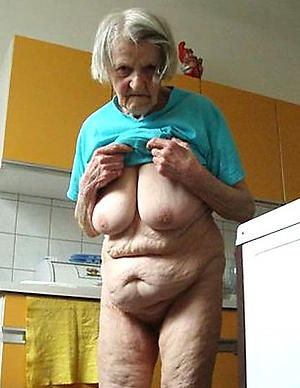 Old granny naked