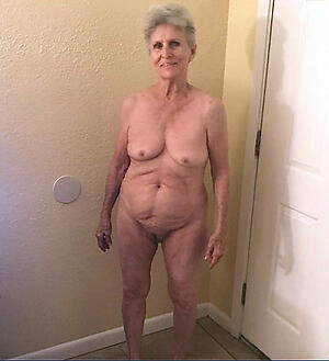 free pics of downcast very age-old nude grannies