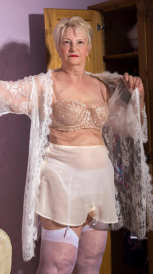 American aged grannies helter-skelter lingerie simulate off