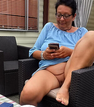 hot mature older woman public nude