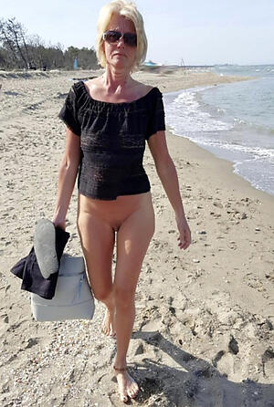 peel with older woman on beach
