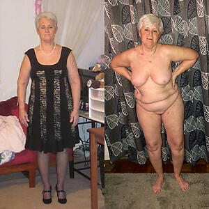 American granny dressed undressed porn pics
