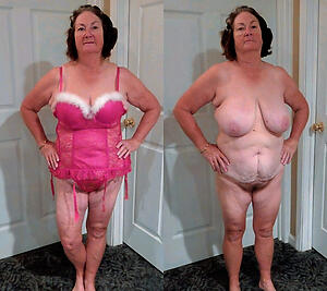 sexy dressed up nigh undress granny homemade picture