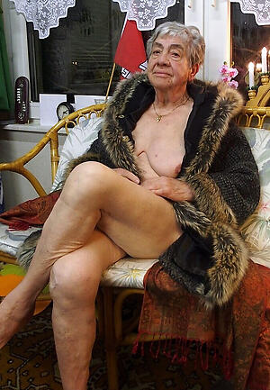 70 year old granny poses minimal